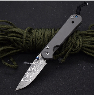 Cuchillo Plegable Damascus de Acero Damasco Premium - Image 15