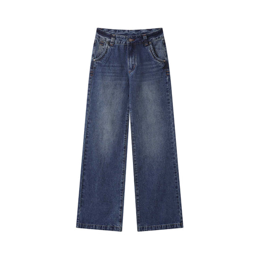 Jeans Rectos Retro Cintura Baja Efecto Desgastado - Image 17