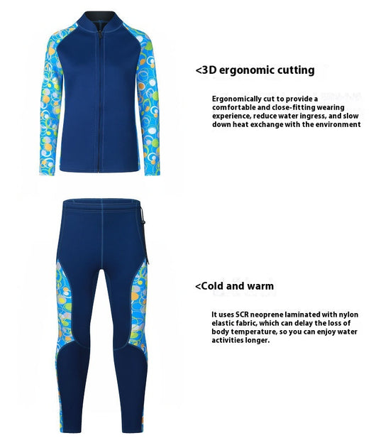 Traje de Buceo 3mm con Mangas Largas y Pantalón Completo para Snorkel - Image 20