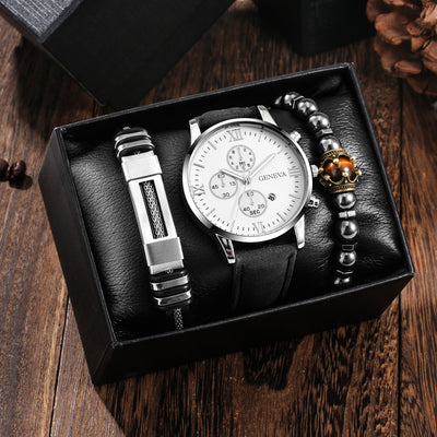 Juego de Reloj Empresarial con Pulsera y Collar para Hombre - Image 7