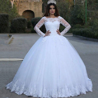 Vestido de Novia Vintage con Encaje Blanco Importado