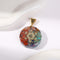 Retro Reiki Healing Energy Crystal Pendant Natural Stone For Yoga Meditation Spiritual 7 Chakra Jewelry Necklace Amulet I 1PC
