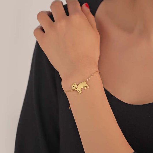 Pulsera de Acero Inoxidable con Dije de Perro Pug - Joya Fashionable y Adorable - Image 17