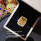 925 Plateado Goose Yellow Gemstone Flower Ring Ring7