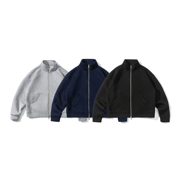 Cardigan Básico Retro para Hombre con Cuello Tipo Polo