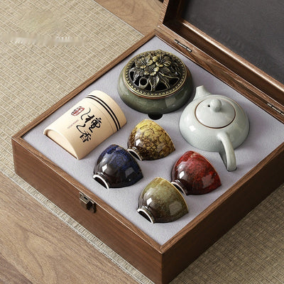 Juego de Té Porcelana Fina - Regalo Corporativo y Cultural - Image 2
