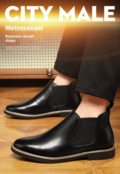 Botas de Cuero Estilo Británico Talla Grande para Hombre - Image 23