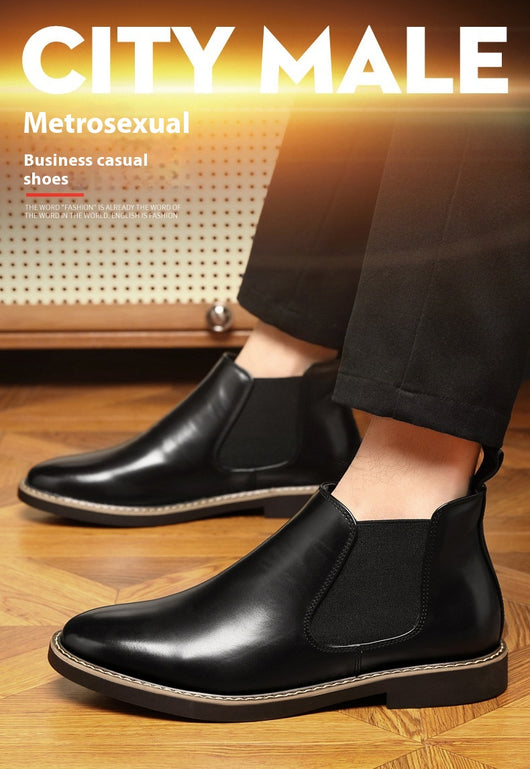 Botas de Cuero Estilo Británico Talla Grande para Hombre - Image 23