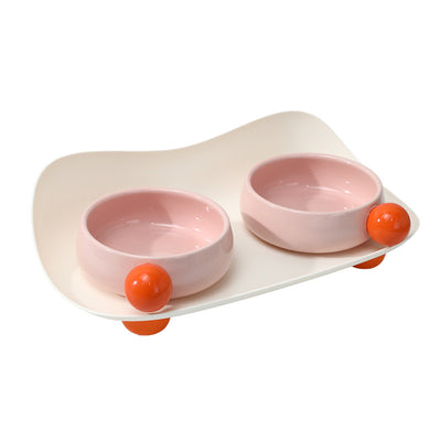 Comedero Elevado Doble para Gatos y Perros Pequeños - Cerámica con Soporte Antideslizante - Image 5