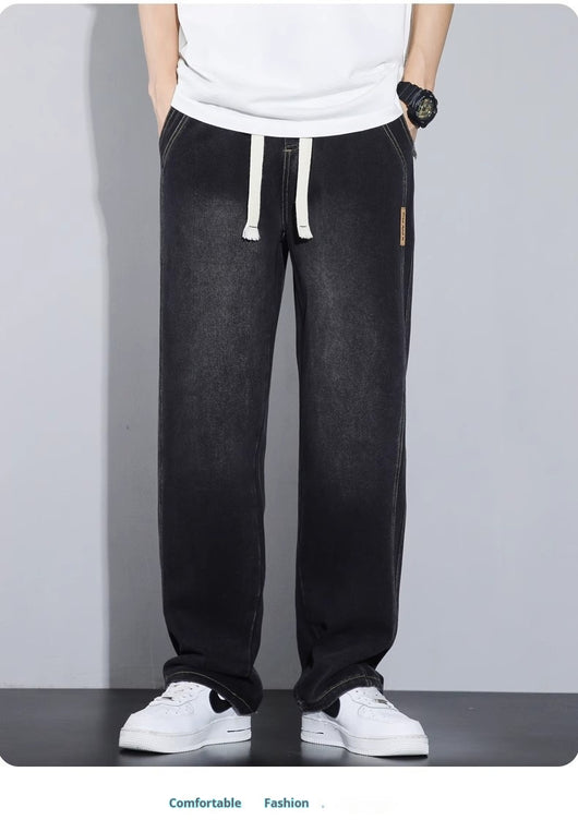 Pantalones Casuales Hombre Cintura Elástica Estilo Retro Americano - Image 22