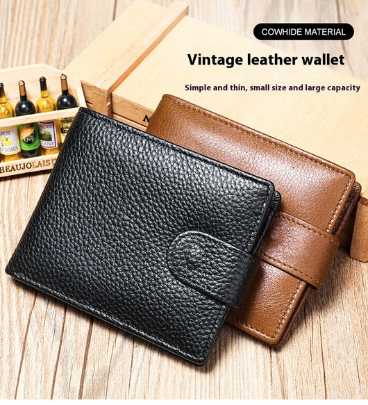 Billetera de Cuero para Hombre en Piel de Res Premium con Monedero - Image 7