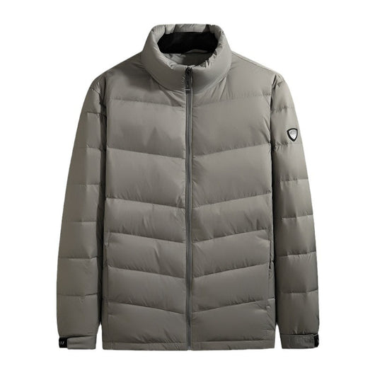 Chaqueta de Plumas para Hombre con Cuello Alto - Abrigo Cálido Otoño Invierno - Image 5