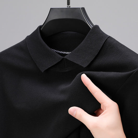 Camiseta Térmica Básica de Color Liso para Hombre - Image 4