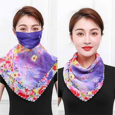Pañuelo de seda protector solar para cuello y escote - Image 11