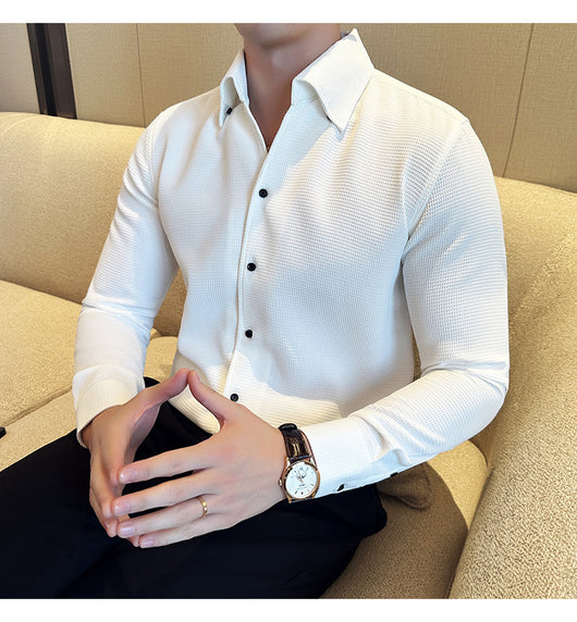 Camisa Térmica Textura Waffle Cuello V Manga Larga - Image 13