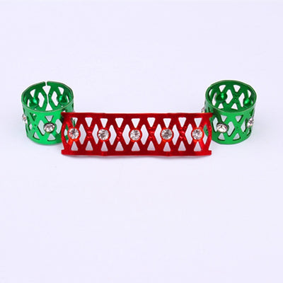 Anillos para Cabello y Pelucas con Joyas - Set de 7 Colores en Aluminio - Image 27