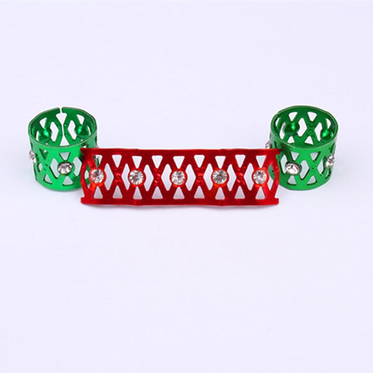 Anillos para Cabello y Pelucas con Joyas - Set de 7 Colores en Aluminio - Image 27
