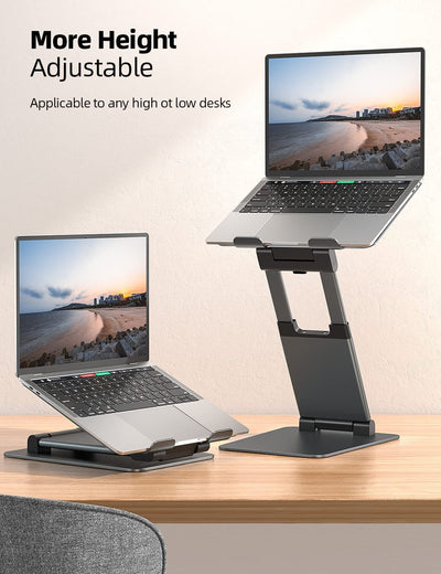 Soporte Ajustable para Laptop de Aluminio con Rotación 360° - Image 17