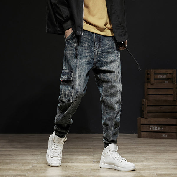 Overol Denim Suelto de Pierna Recta - Estilo Casual Moderno