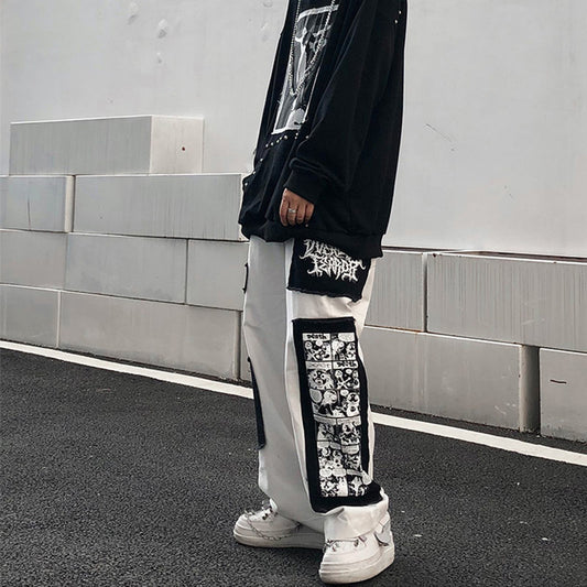 Pantalón Recto Largo Casual Estilo Urbano Moderno Hombre