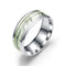 Stainless steel luminous ring Plateado 10 number