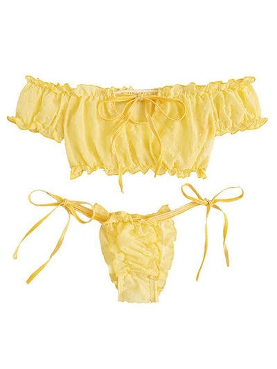 Conjunto de Lencería Sexy con Encaje y Diseño Dividido - Image 16