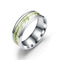 Stainless steel luminous ring Dorado 10 number