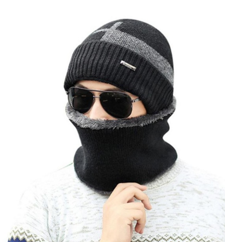 Gorro Cálido de Lana y Terciopelo con Cuello Integrado - Image 19