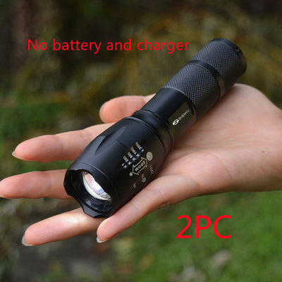 Linterna LED Táctica Profesional T6 de Aluminio - Ultra Potente 18650 - Image 9