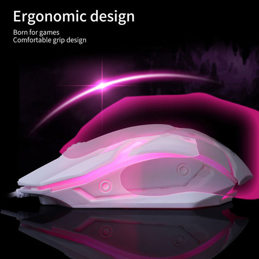 Ratón Alámbrico con Iluminación RGB Multicolor - Image 2