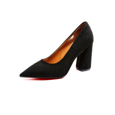 Zapatos de Tacón Alto para Mujer - Estilo Profesional en Ante - Image 5