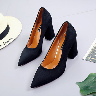 Zapatos de Tacón Alto para Mujer - Estilo Profesional en Ante - Image 7