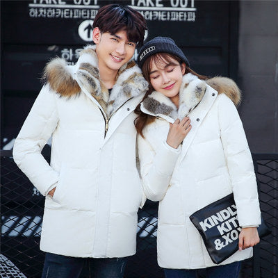 Abrigo Largo Acolchado para Hombre - Chaqueta de Invierno Estilo Coreano Talla Grande - Image 2