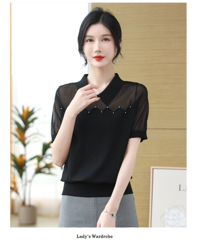 Camiseta Fresca de Seda Helada para Verano - Manga Corta Mujer - Image 10
