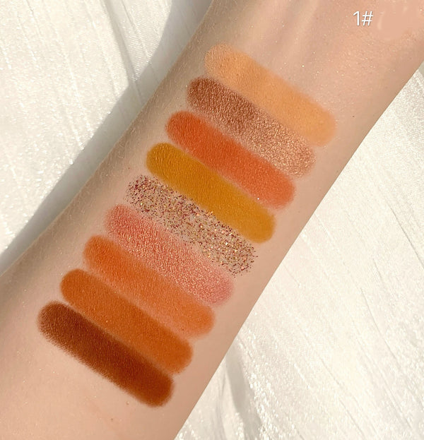 Paleta de Sombras Nacaradas Mate Glitter 9 Colores - Image 2