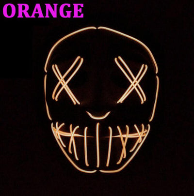 Máscara de Mascarada LED Highlight EL Wire para Halloween - Image 10