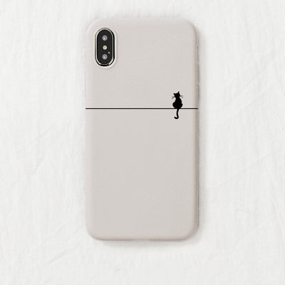 Funda Minimalista de Gatito para Teléfono - Compatible con Apple - Image 21