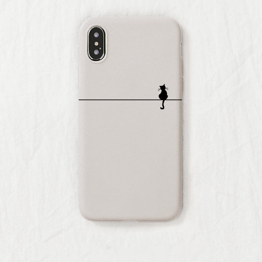 Funda Minimalista de Gatito para Teléfono - Compatible con Apple - Image 21