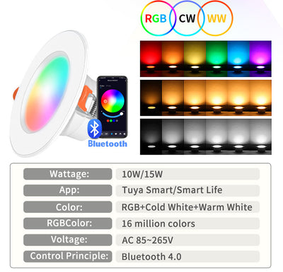 Foco Inteligente Bluetooth con Parlante, Control por Voz y Luz RGB Regulable - Image 2