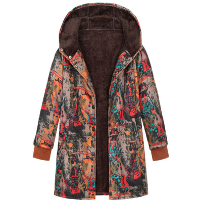Chamarra Hoodie Floral Tallas Grandes - Image 9