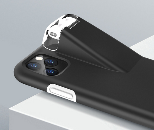 Funda Protectora Negra con Borde para Estuche de Carga AirPods Compatible con Apple - Image 7