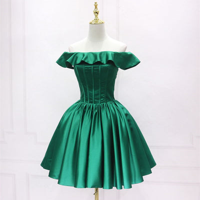 Vestido de Noche Elegante con Manga Volante Asimétrica - Image 3