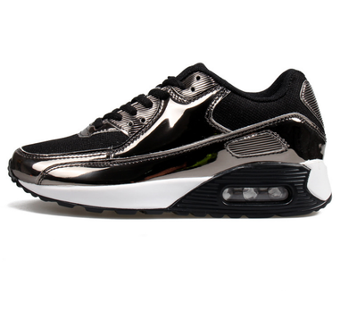 Zapatillas Running Yuansu - Malla Transpirable con Cuero Lacado Brillante - Image 5