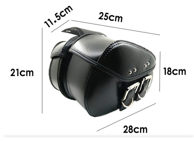 Alforjas de Cuero PU para Motocicleta - Bolsas Laterales Resistentes - Image 3