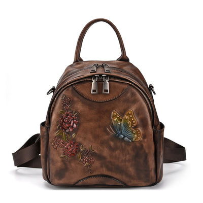Mochila de Cuero Genuino Estilo Vintage - Image 6