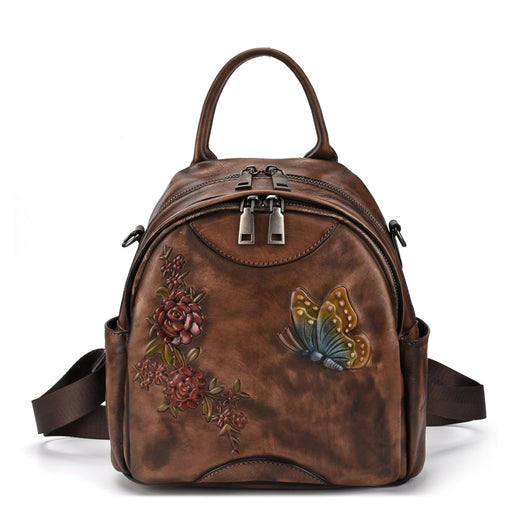 Mochila de Cuero Genuino Estilo Vintage - Image 6