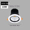 Luz Natural Negro 15 W Agujero 115 A 30 Mm