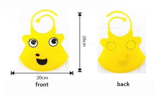 Babero de Silicona Impermeable para Bebé con Diseño de Dibujos Animados - Image 3