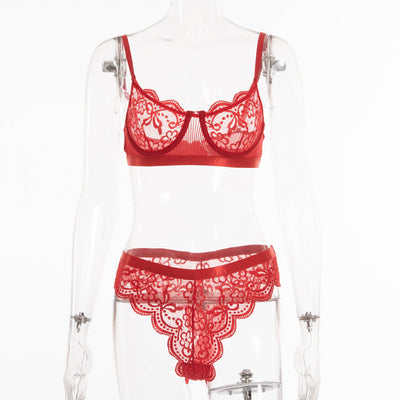 Conjunto de Lencería Sensual con Encaje y Fruncidos - Image 15