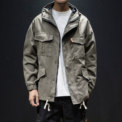 Chamarra Hoodie Oversize para Hombre Talla Grande con Cordones - Image 16